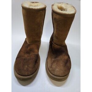 UGG Australia Size 9 Breast Cancer Edition Sheepskin Boots 3410 Brown